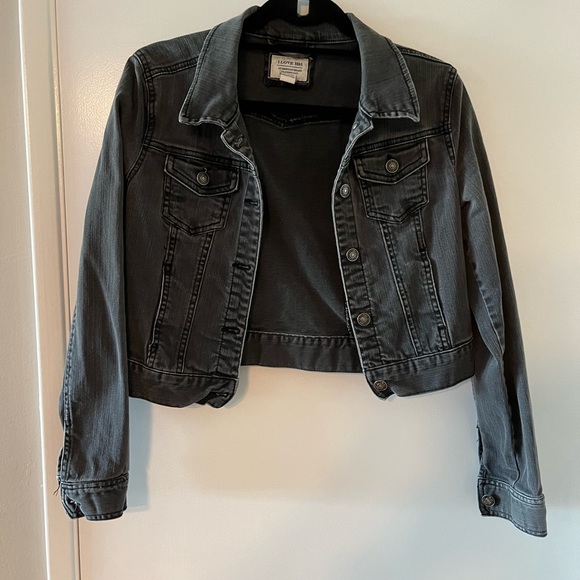 LAST CHANCE Cropped black Jean jacket - Picture 2 of 2